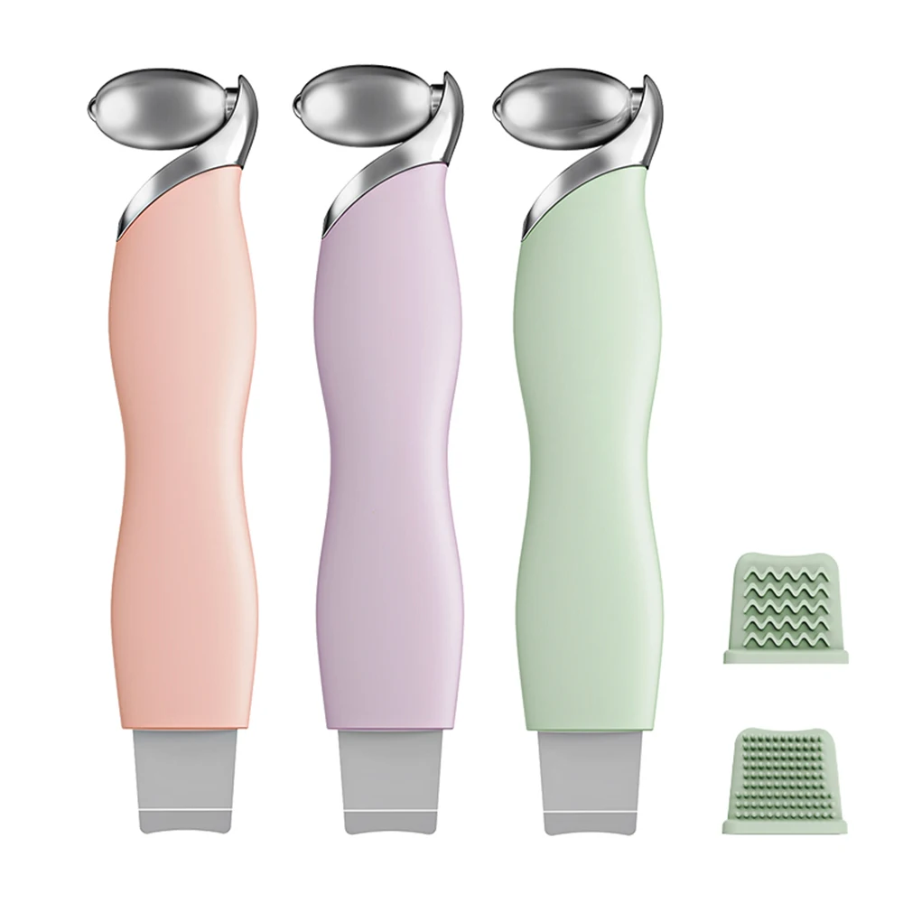 2 في 1 أداة إزالة الرؤوس السوداء مكشطة الوجه لتنظيف المسام وتنظيف البشرة وملعقة الوجه مع أداة العناية بالبشرة الدوارة بالثلج التبريد #1