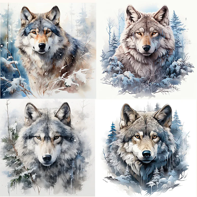 

Winter Wolf Wall Stickers, Toilet Seat Stickers, Bedroom Entrance Living Room Porch Home Decoration Wall Stickers