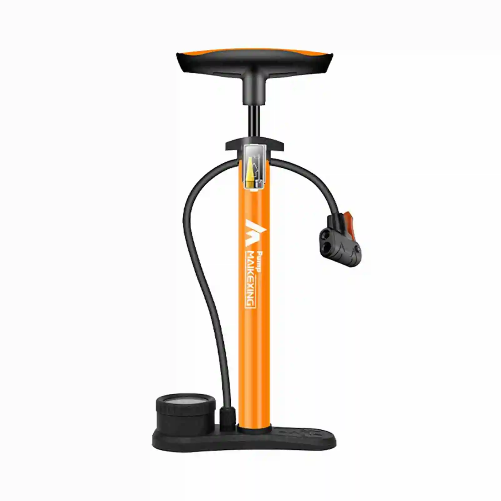 Multifunctional 160PSI Air Pump with 3-in-1 Nozzle for Easy Inflation Portable Manual Tire Air Pump for Bicycles and Cars