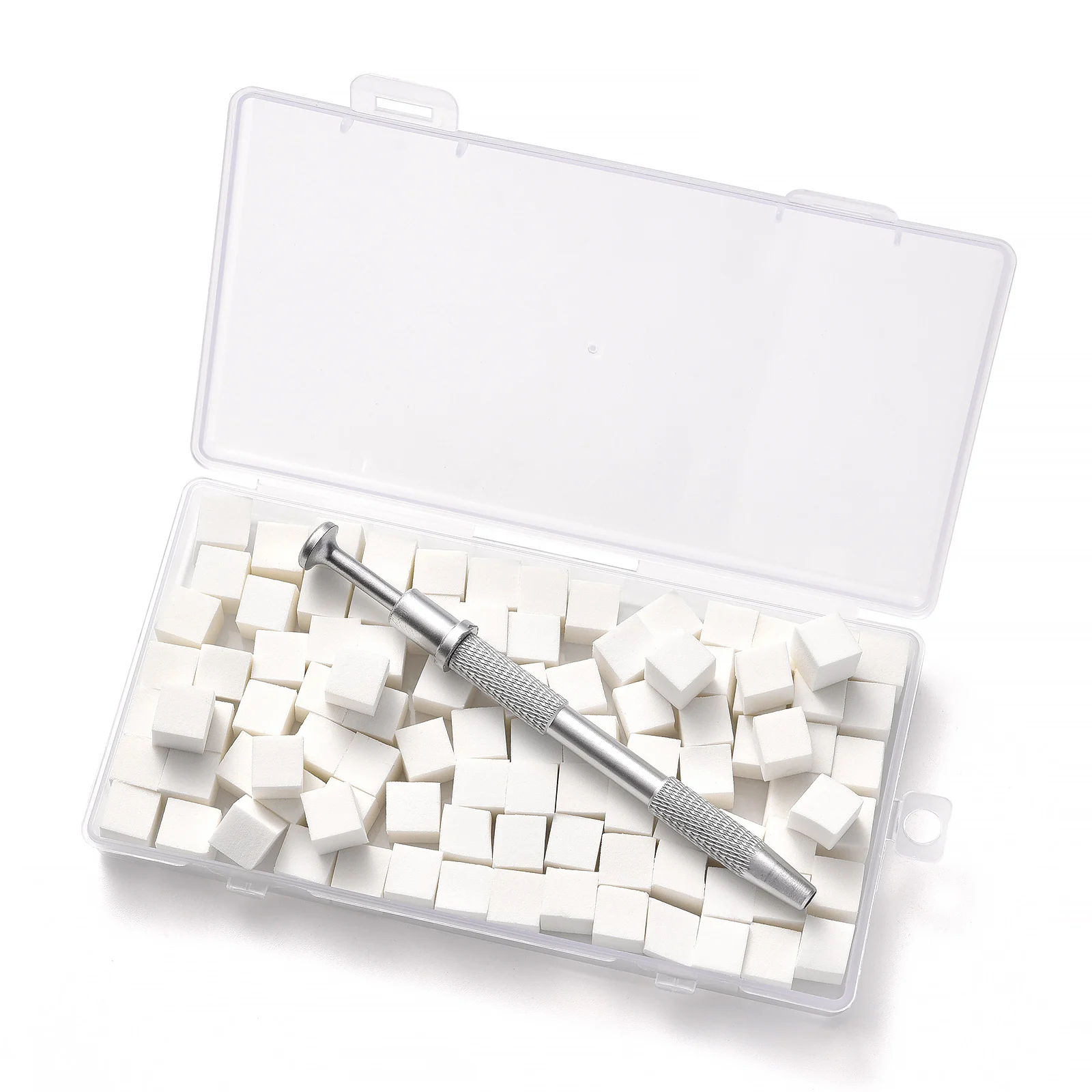 100/50 قطعة مربع مسمار الفن الإسفنج مجموعة التدرج فرش الأظافر هلام البولندية DIY تصميم مسمار الإسفنج انتزاع القلم مانيكير لوازم أدوات #3