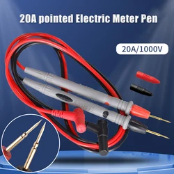 Digital Multimeter 20A 1000V Probe Test Leads Pin Needle Super Tip Multi Meter Tester Lead Probe Wire Pen Cable
