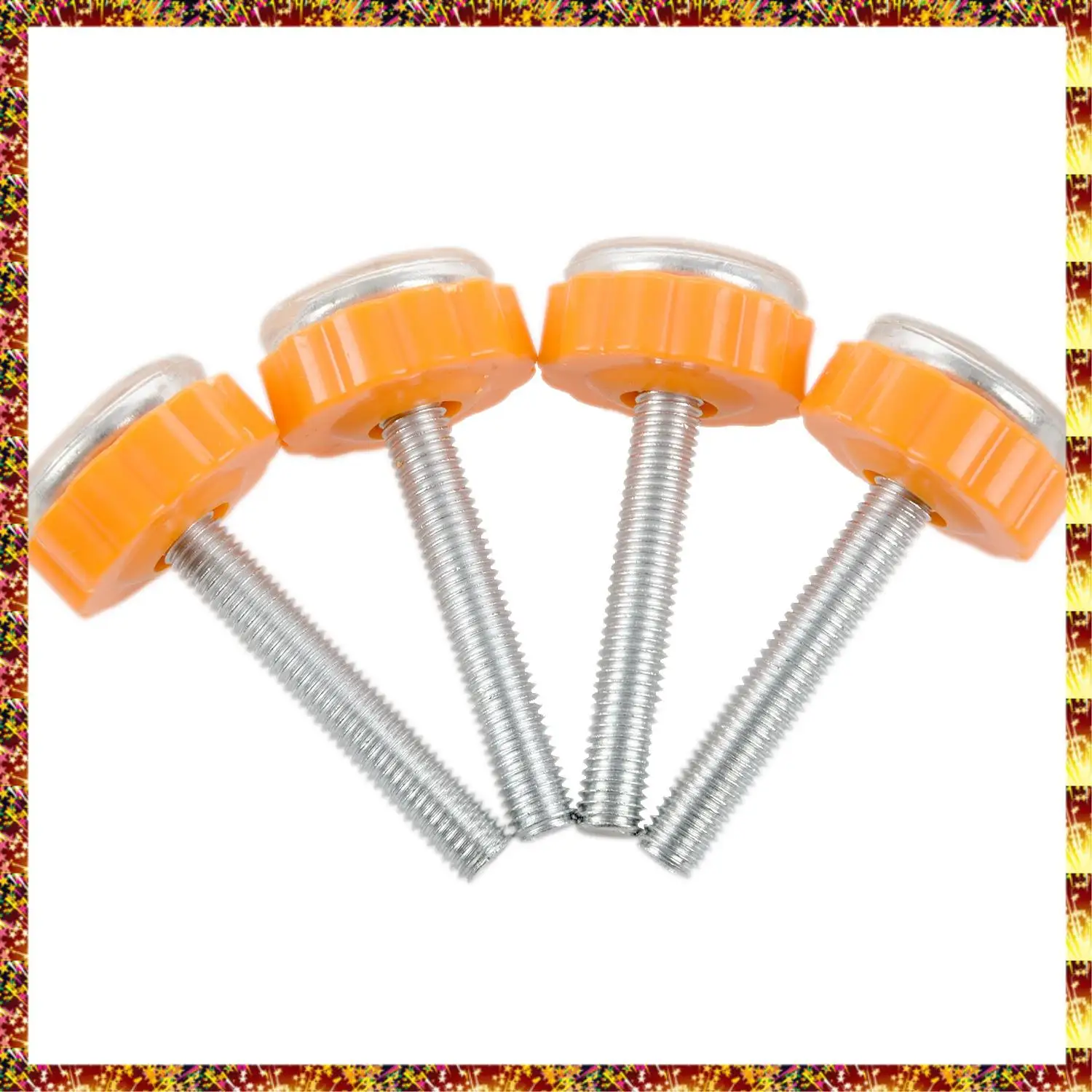 AGOUP 4Pcs Pressure Baby Gate Screw Threaded Spindle Rods Walk Thru Gates Accessory - M10 X 10MM