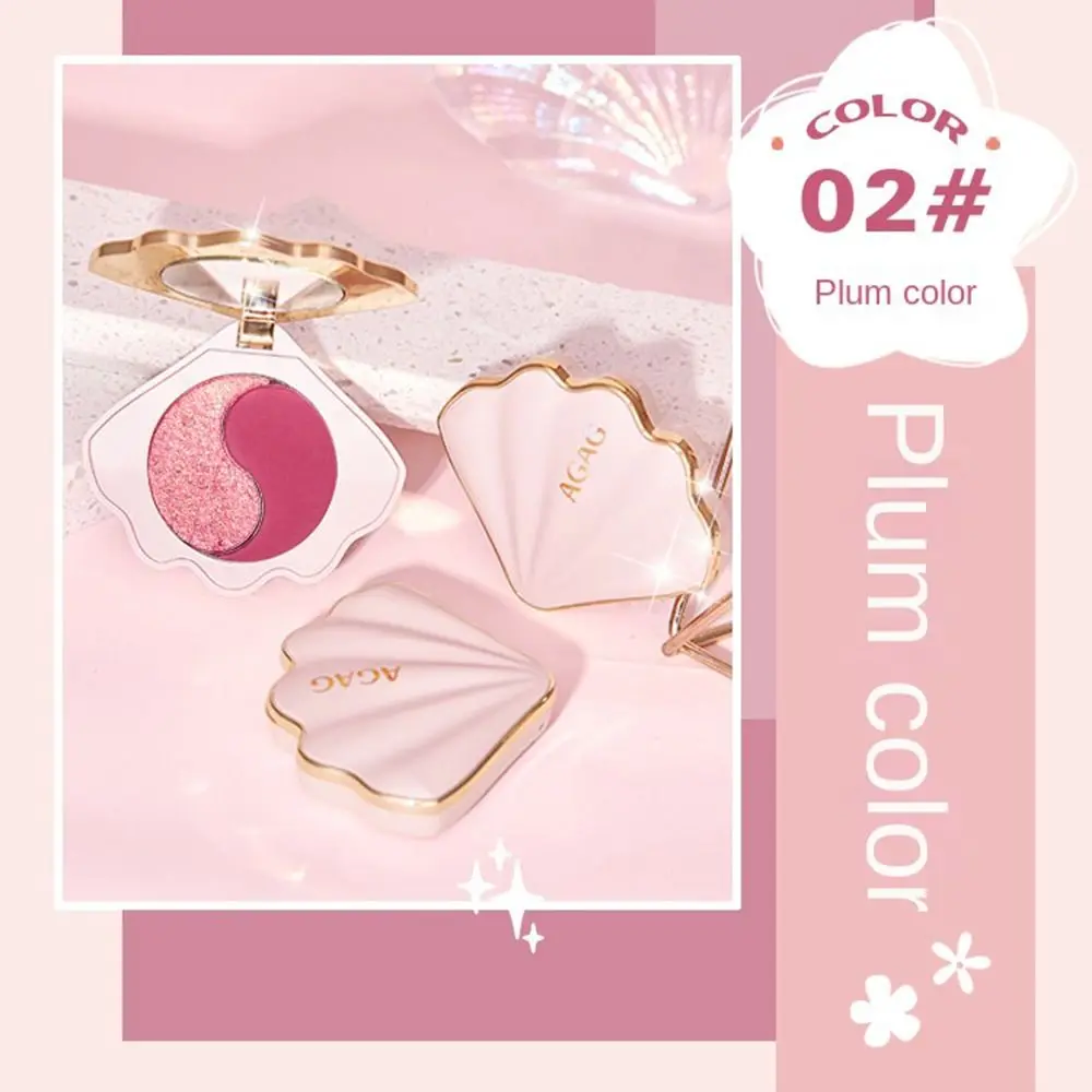 Accessori per il trucco forma di conchiglia ombretto luccicante colorato ombretto bicolore a lunga durata impermeabile Glitter Eye Makeup Party