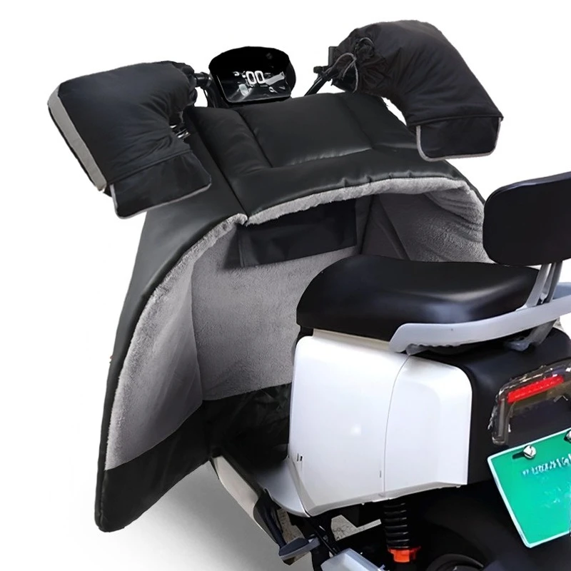 useful Winter Split Electric Motorcycle Windshield Is Piled and Thickened To Increase Waterproof Battery Car Leg Guards Windshie