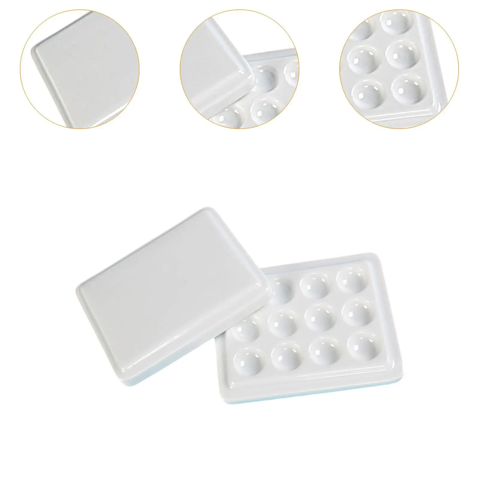 Палитра красок, 12-луночные аксессуары с крышкой, лоток для смешивания цветов, акриловая масляная краска, хобби, художник, акварель