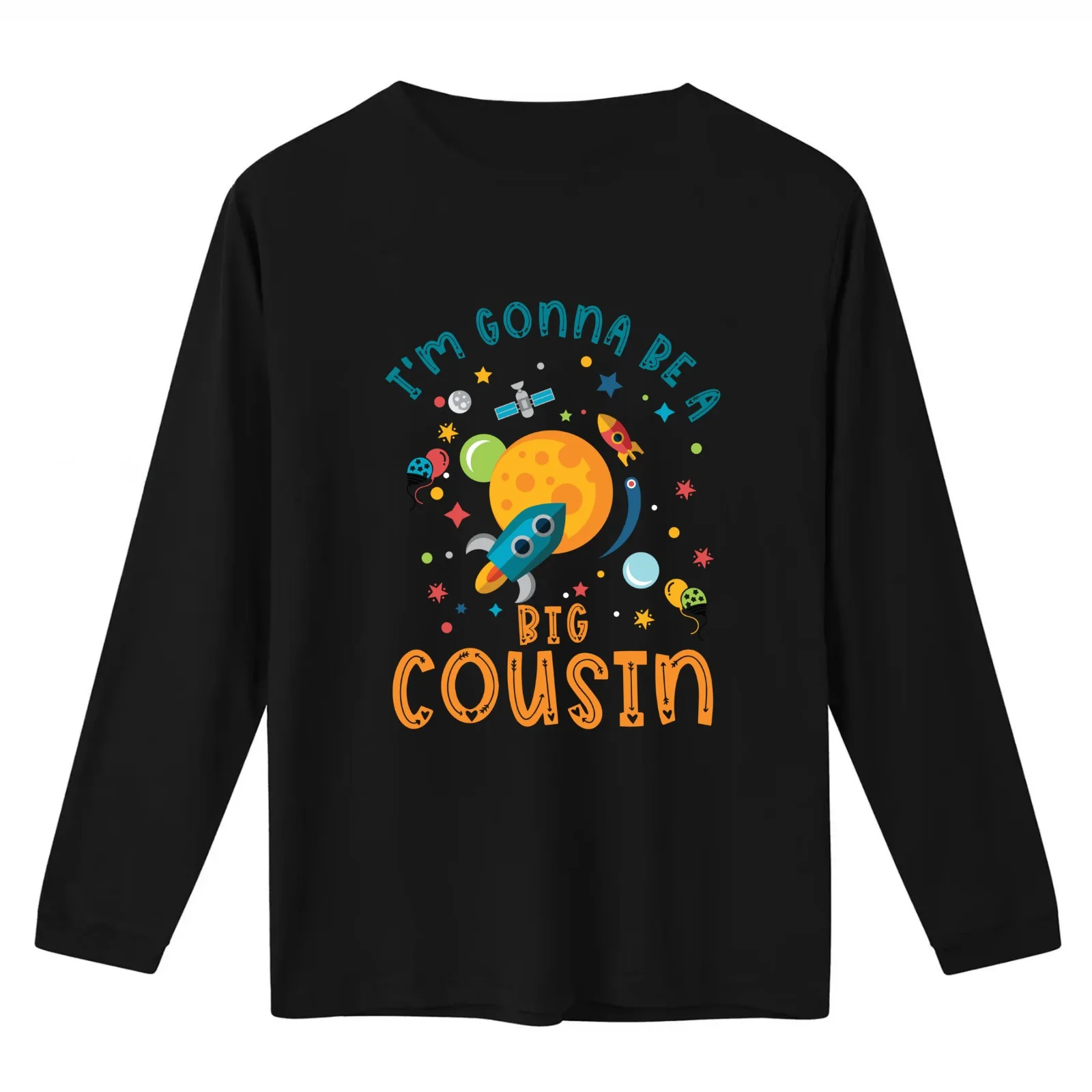 I'm Gonna Be A Big Cousin Baby Shower Gender reveal for kids T-Shirt Summer Casual Cotton Tee Oversized Streetwear Tops