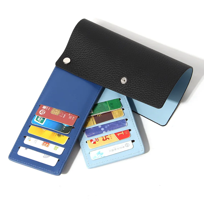 Women Men Credit Card Bag Ultra-thin Small Bank Card Multi Cards Slot Cardholder Wallet Male Simple Business Cards Holder Case