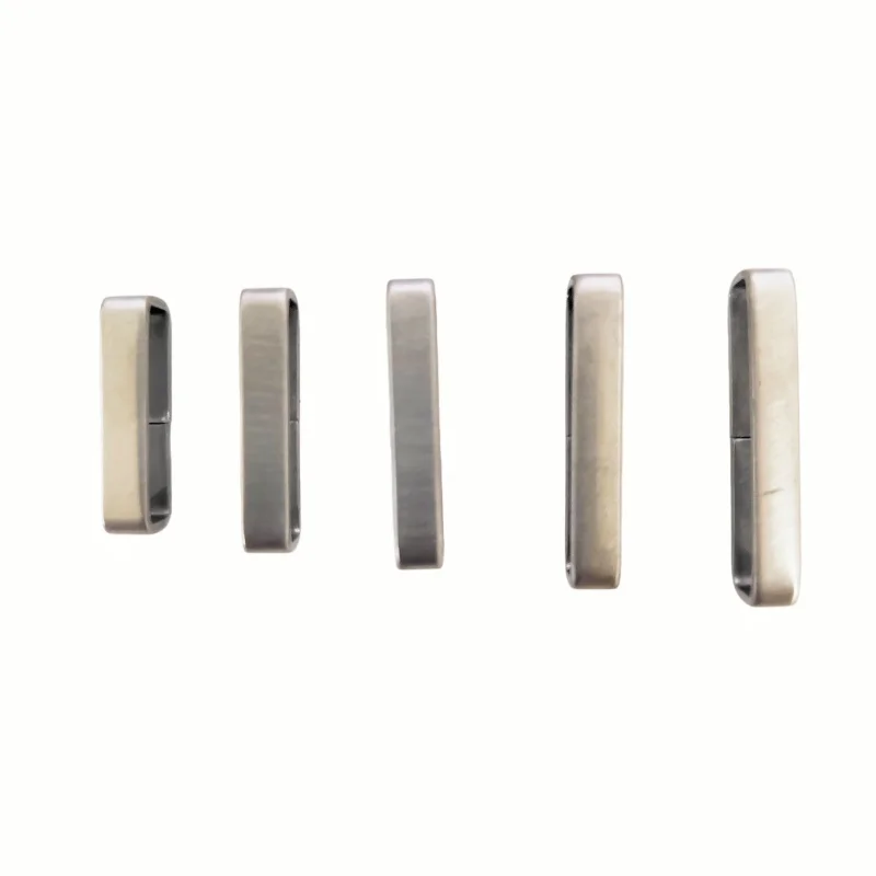 Wholesale 100PCS/Lot Silver Ring Loop 18MM 20MM 22MM 24MM 26MM Brushed Stainless Steel Watch Buckle For Watch Bands Watch Straps