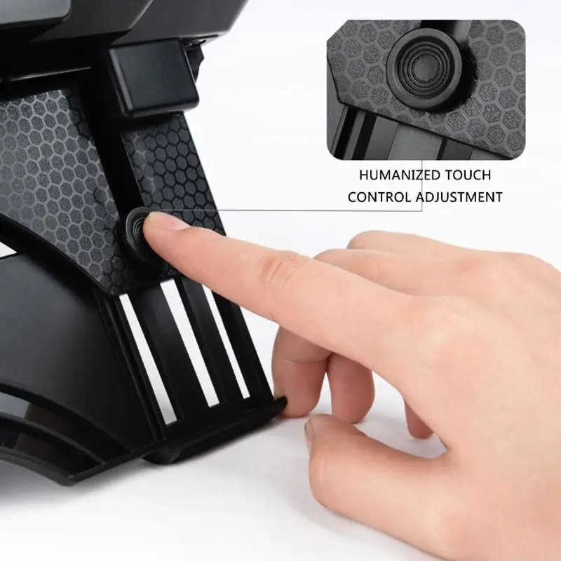 Enfriadores para computadora portátil H37B Tamaño para cuaderno USB LED silencioso Padera enfriamiento 6