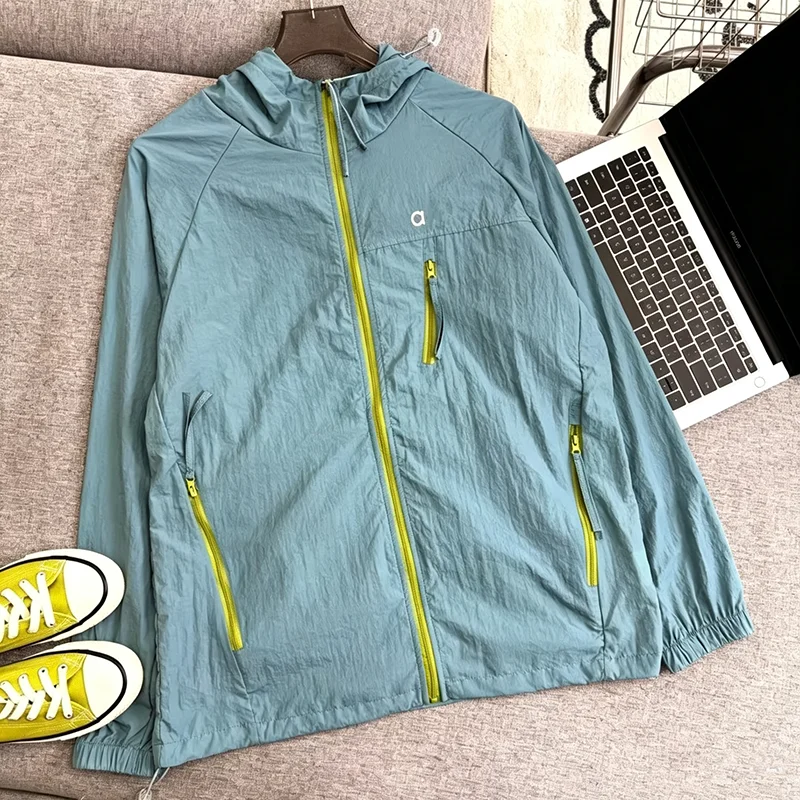 Men Women Sunscreen Jacket Loose Fit Breathable Long Sleeve Casual Summer Outdoor Cover Up