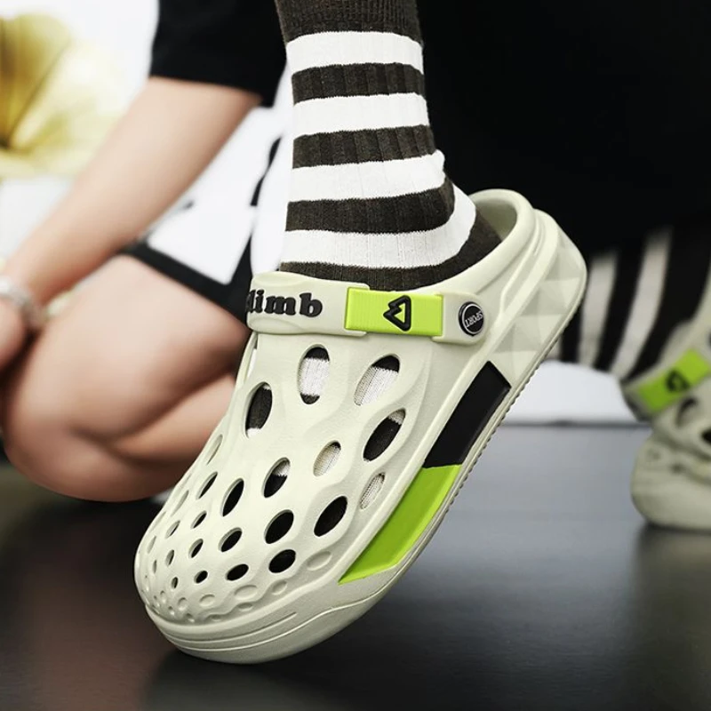 

Men's Shoe Soft Slip-resistant Male Slipper Outdoor Sabot Cheap Shoes Liquidation Low Price Elegant 2025 New In Rubber Slides