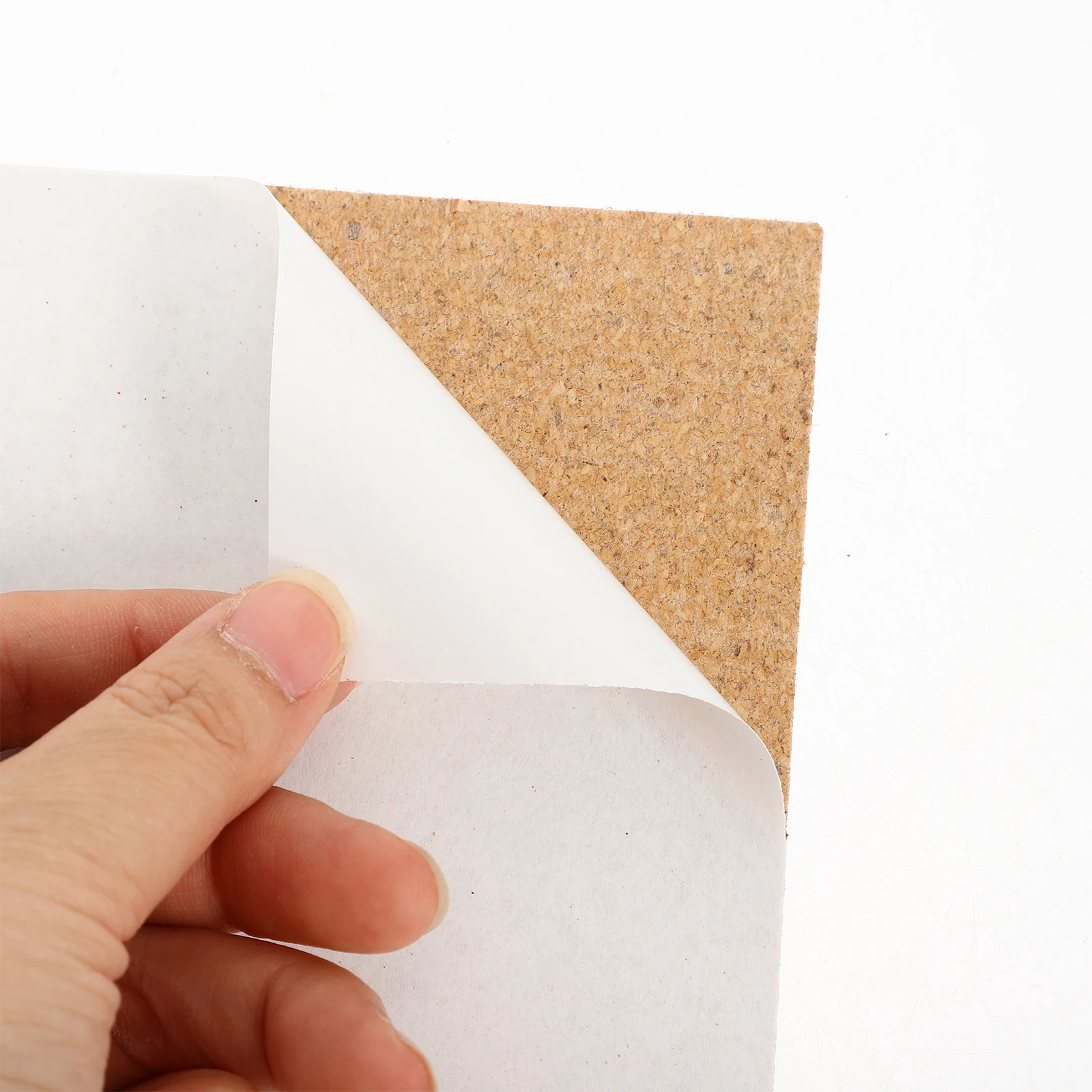 

5pcs Soundproof Cork Paper 300x300x1mm Self-adhesive Wall Tiles Bulletin Board Office Home Decor Notice Reminder Display