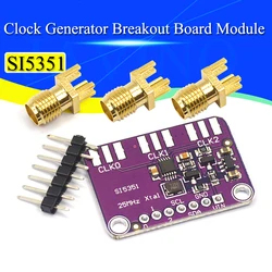 DC 3V-5V 5351 Si5351A Si5351 I2C Clock Generator Breakout Board Module Signal Generator Clock 8KHz-160MHz