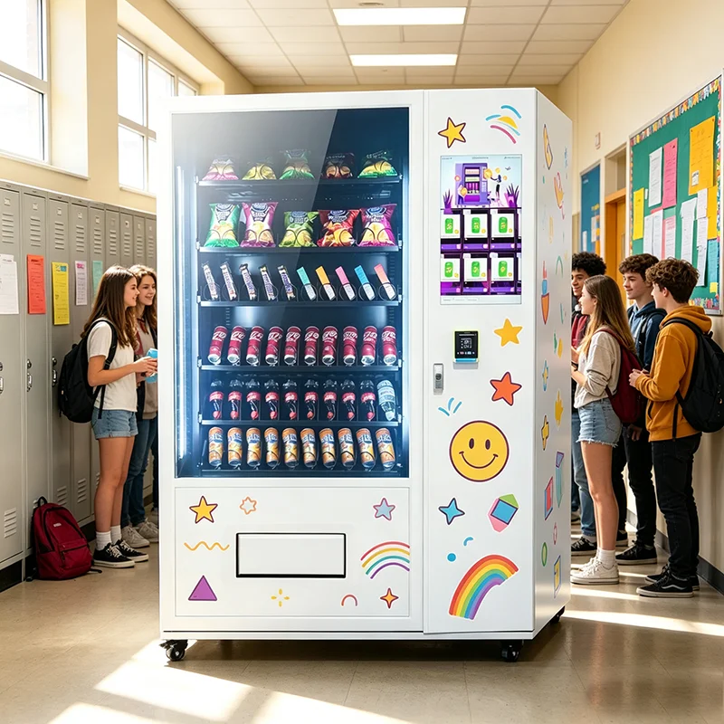 High Efficiency Refrigerated Snack Drink Vending Machine Commercial Vending Dispenser