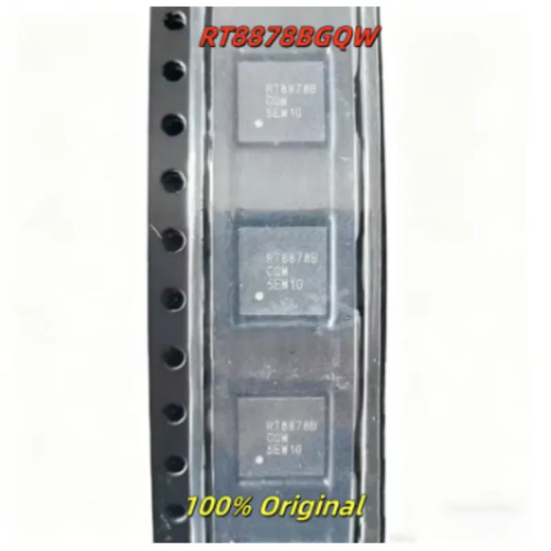 5PCS RT8878BGQW Multi-Phase PWM Controller SVI2 Interface Dual Output VDD VDDNB CPU Power Regulator WQFN6x6-52