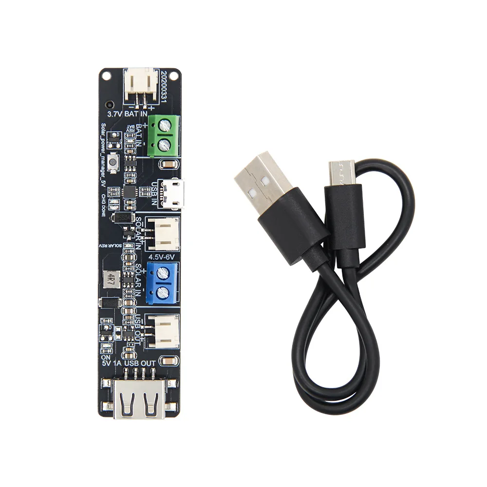 LILYGO TTGO T-BAT 18650 Battery Holder Module, CN3065 Solar Charging, Work with ESP Development Boards