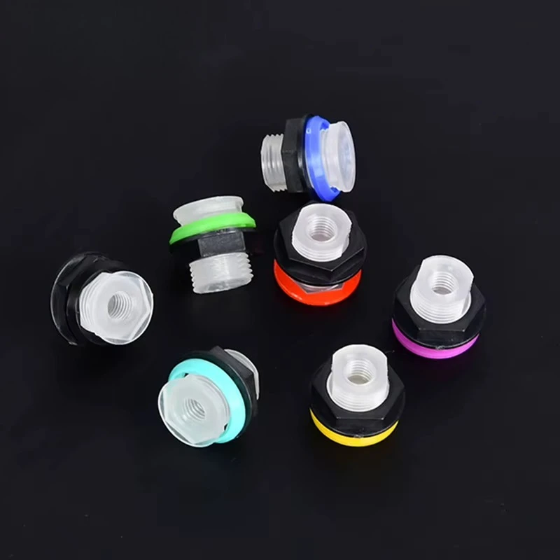 Bulkhead Three-piece Union Plastic Parts Internal Thread Connector