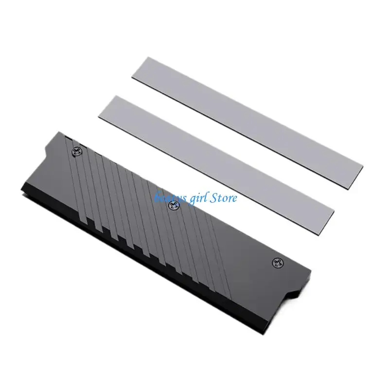 C7AB Computer Water Coolers Aluminum Memory Heat Sink Heatsink Radiators Memory Cooling Vest for DDR5 Desktop Memory