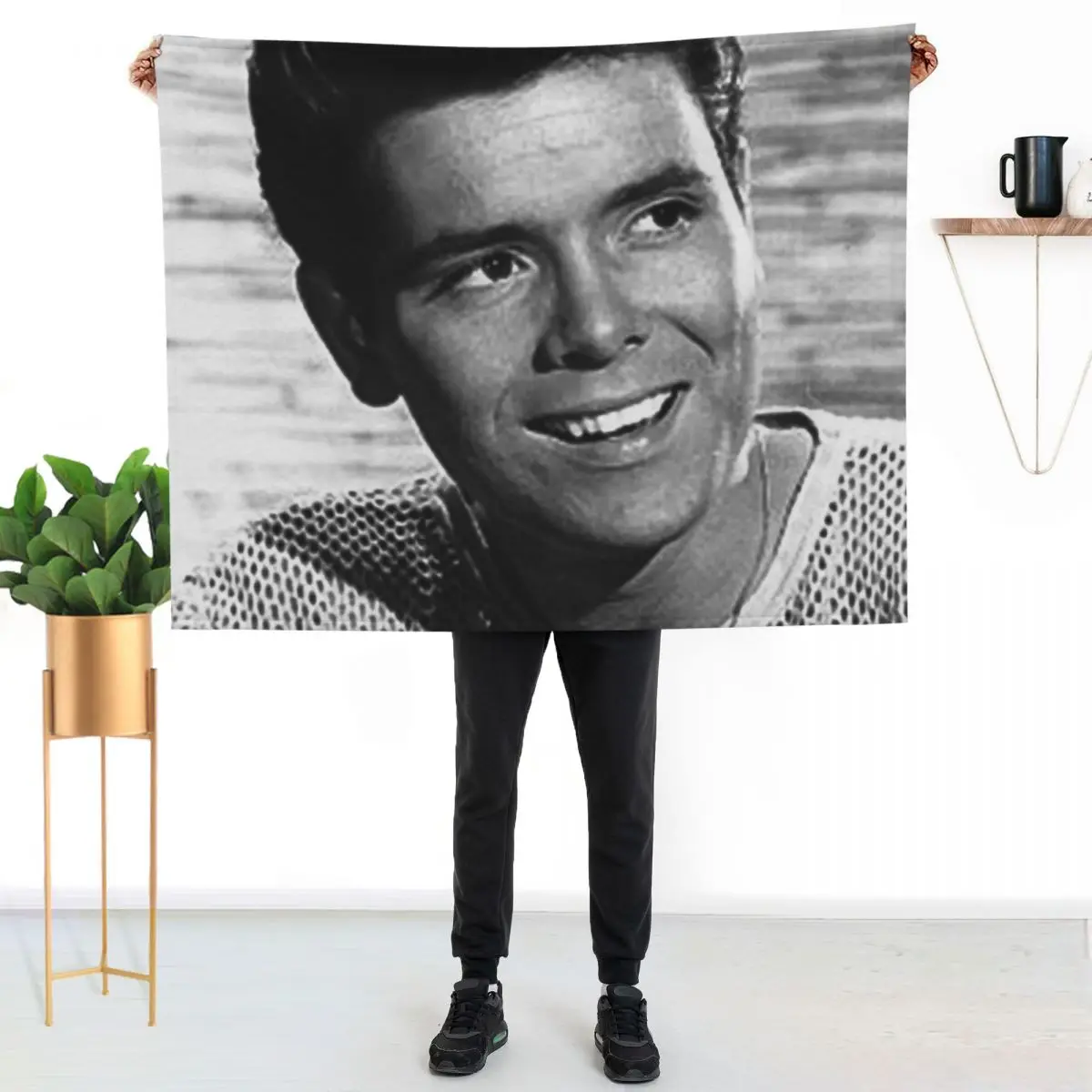 Cliff Richard Throw Blanket Personalized Gift Custom Heavy Soft Plush Plaid Luxury Designer For Baby Blankets