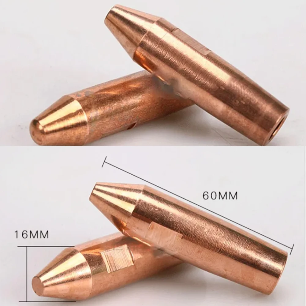 10Pcs Spot Welder Tips 13x45/13x50/13x60/20x60mm High Hardness Resistance Welding Electrode Pneumatic Spot Welder Electrode Head