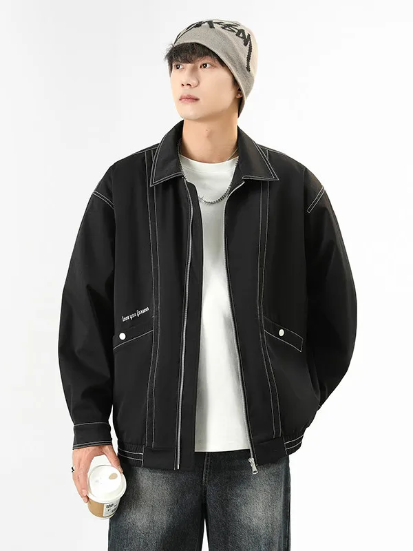 

Casual Collared Jaet Men's Spring Autumn New Sle Haome Early Autumn Top Men's Autumn Spring Casual Jaet