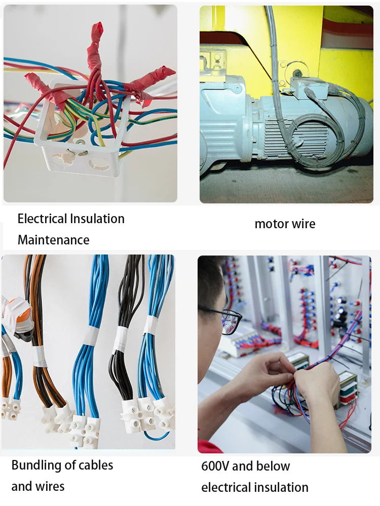 Color Electrical Tape Flame Retardant Electrical Insulation Tape 600V High Voltage PVC Waterproof Self-adhesive Electrician Tape