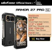 【World Premiere】Ulefone Armor 27 Pro 5G Smartphone 10600mAh 50MP+50MP Camera 64MP Night  Android 14 Up to 24GB+256GB NFC