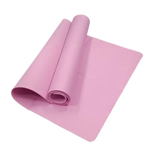 Yoga Mat Pilates Fitness Mat 3/4/6mm Thicknes Non Slip Yoga Cushion Travel Fitness Exercise Pad for Women Home Gym Floor Workout