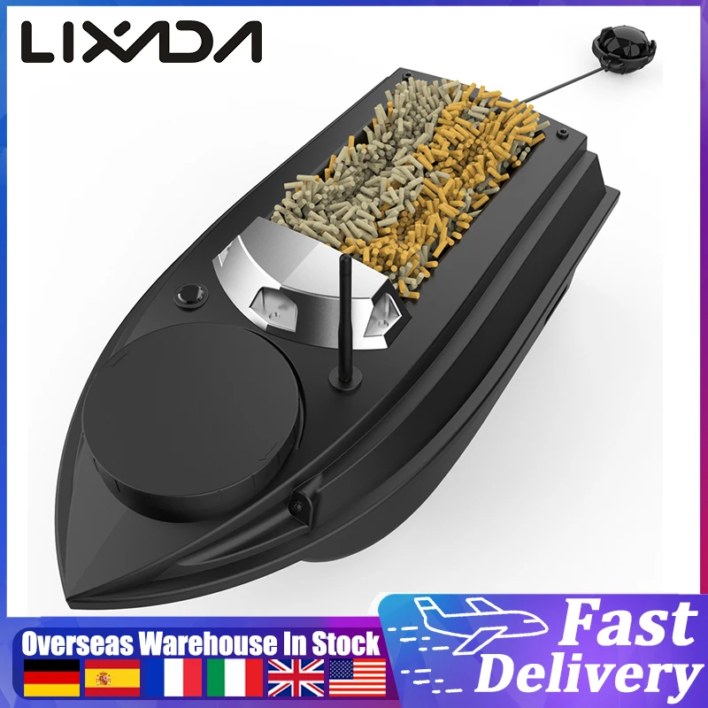 800m GPS Fishing Bait Boat 9 Fishing Grounds 180 Points Bait Boat 6.6lbs Loading Support Automatic /Positioning Points Cruise