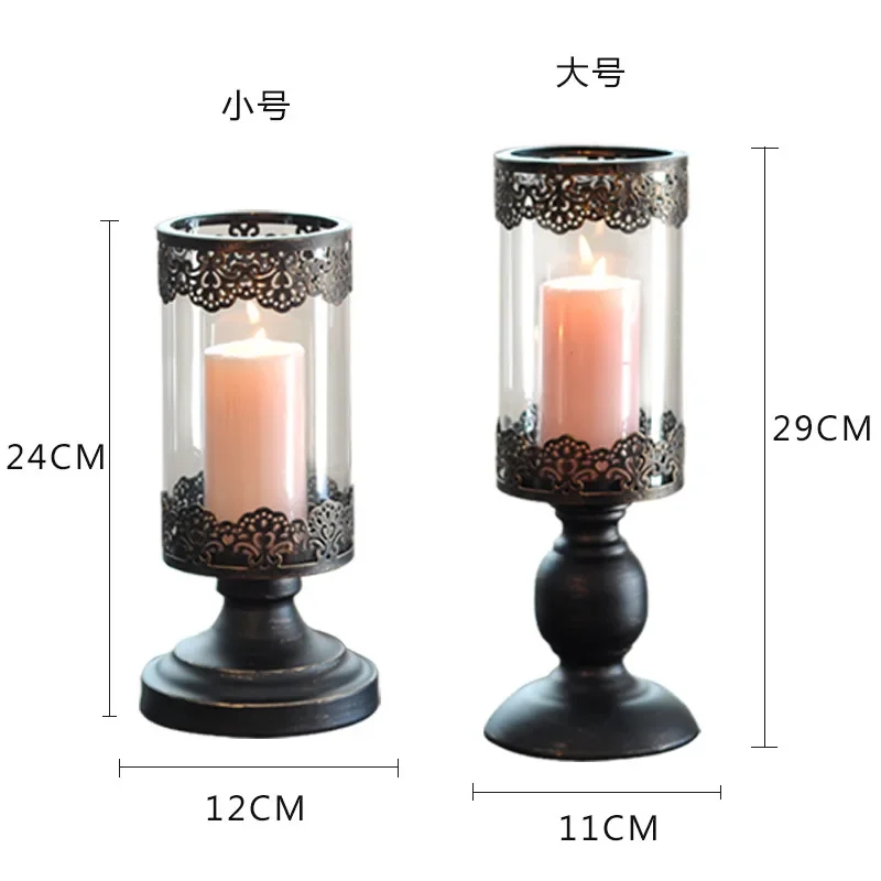 1pc Metal Candlestick Candle Holders Pillar Candle Centerpieces Table Mantel Fireplace Decor Candlestick Nordic Home Decor
