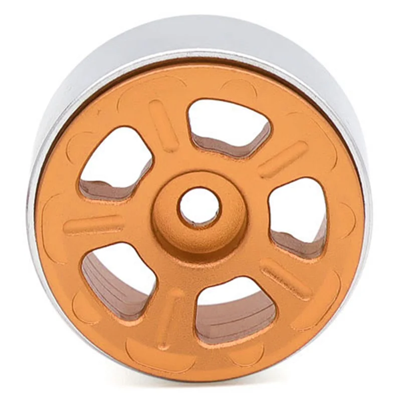 A72Z 4PCS 1.0In Metal Wheel Rims For 1/24 1/18 RC Crawler Car Axial SCX24 AX24 FCX24 Enduro24 TRX4M