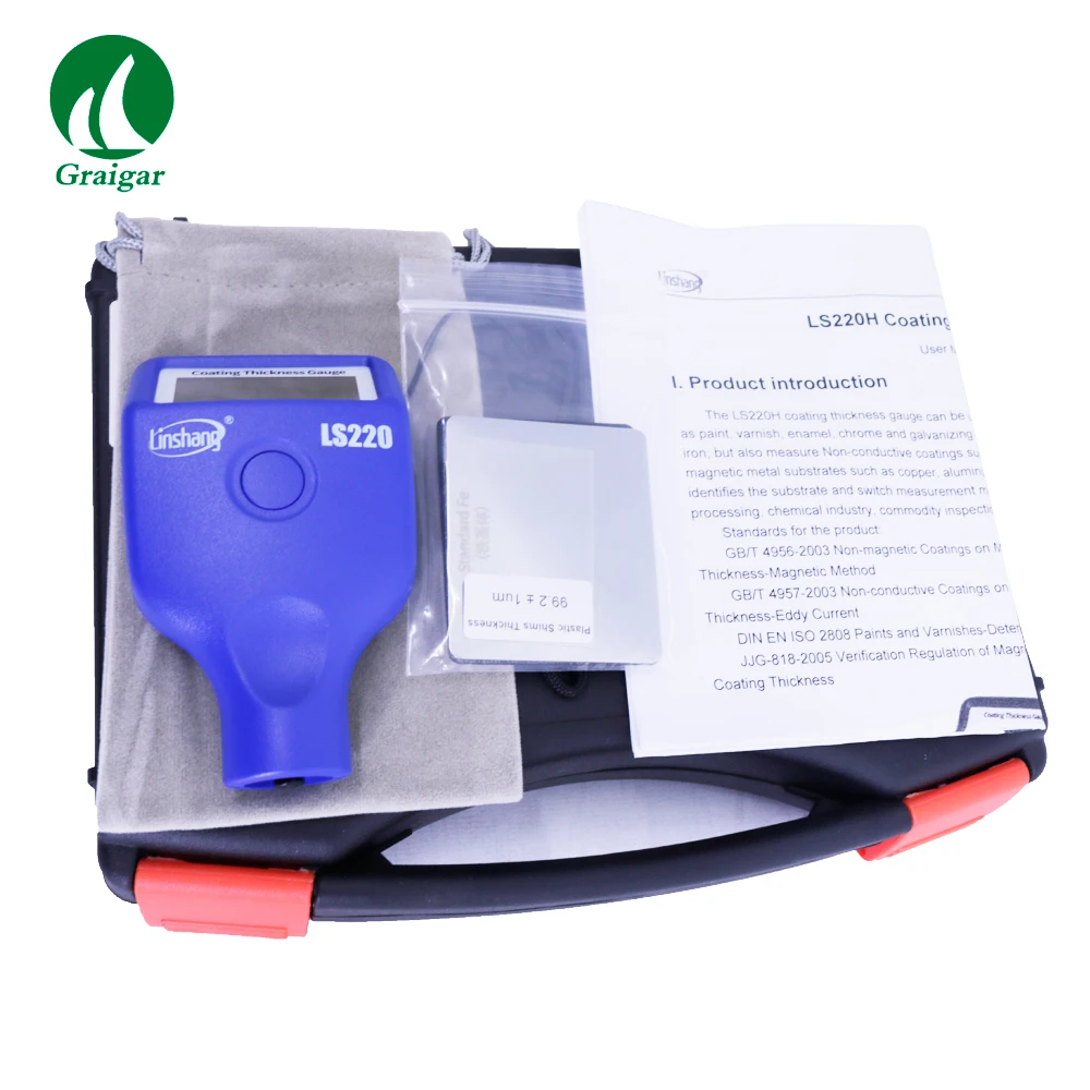 LS220H Dry Film Coating Thickness Meter  Non-magnetic Non-conductive Integrated Painting Thickness Tester Range 0.0-5000μm view 5