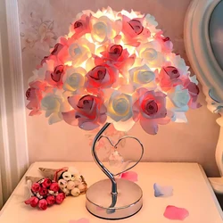 Modern Creative Rose Table Lamp Living Room Bedroom New Festive Gift Decorated rose table lamp Romantic Atmosphere Souvenir Gift