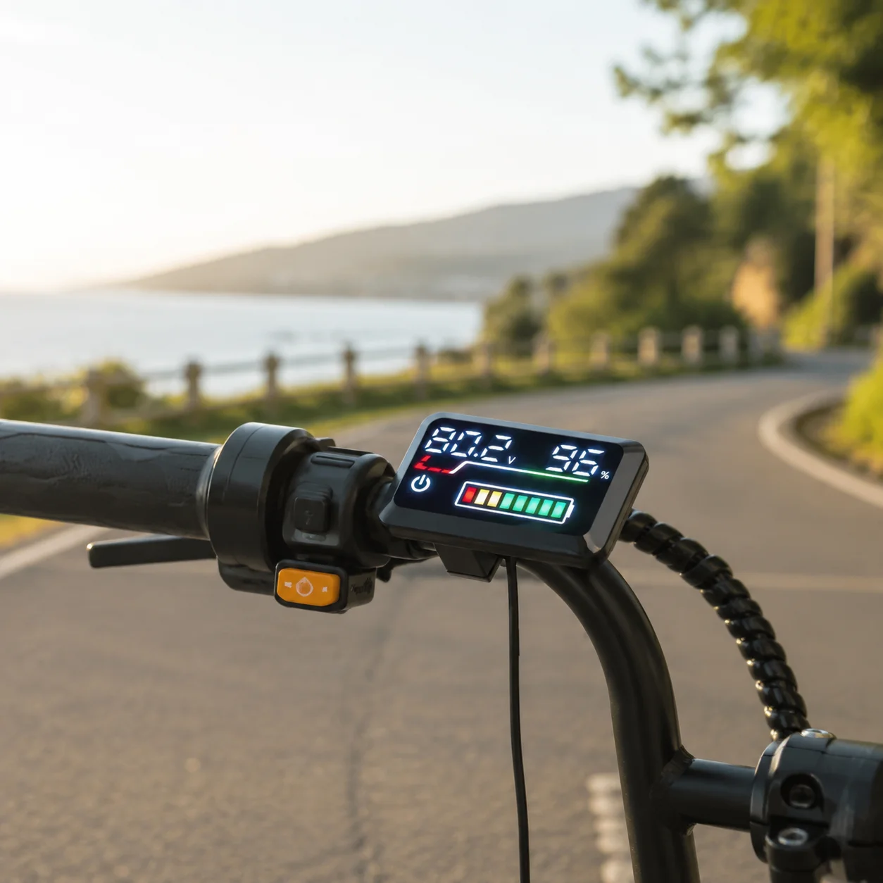 48V-72V Digital Voltage Meter Battery Level Indicator Precision Power Display Fit E-Bike Electric Scooter Motorcycle Car Supply