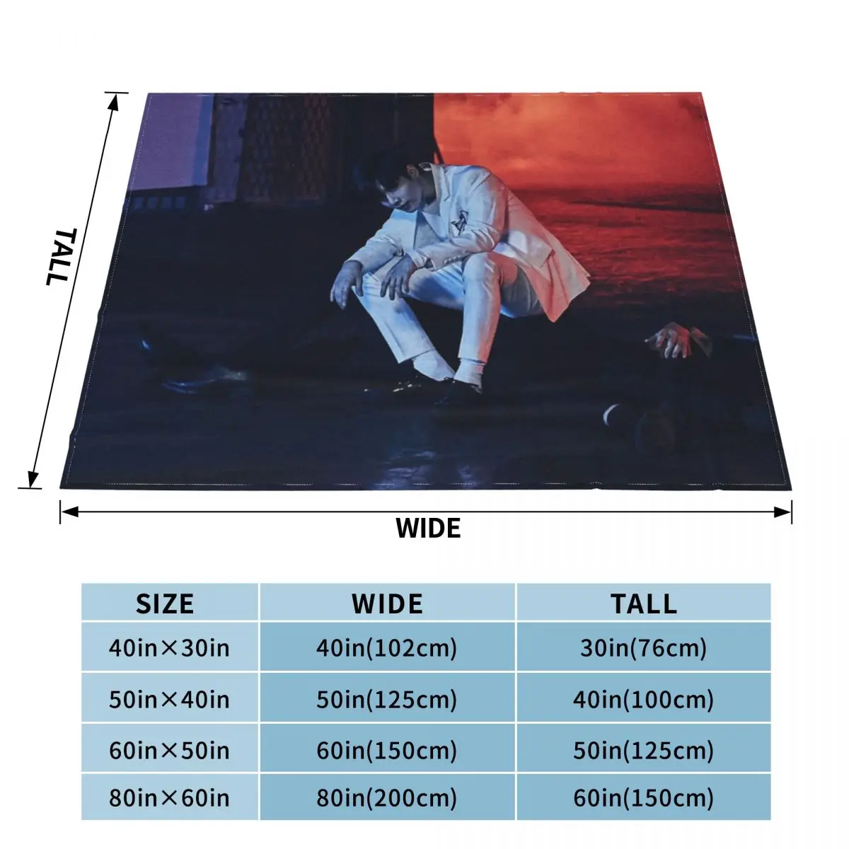 SHINee TAEMIN THIRSTY Throw Blanket christmas gifts For Sofa anime Retro Blankets