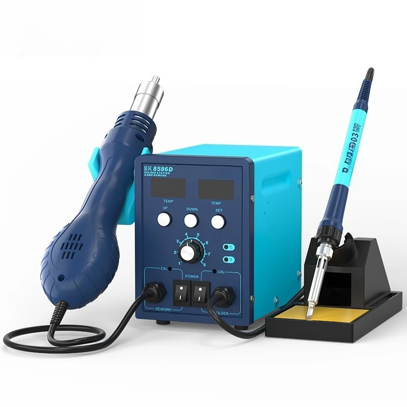 The new BK8586D hot air dismantling and welding table is suitable for two-in-one electric soldering iron digital display air