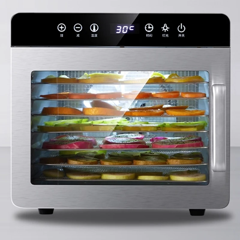 آلة تجفيف الطعام بالنقانق، آلة تجفيف المواد الفواكه والطبية المنزلية والتجارية، فرن تجفيف أوتوماتيكي