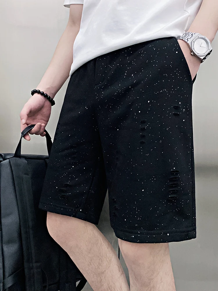 2025 New Korean High-end Gypsy Shorts Summer Fashion Trendy Men's Versatile Thin Breathable Five-point Pants