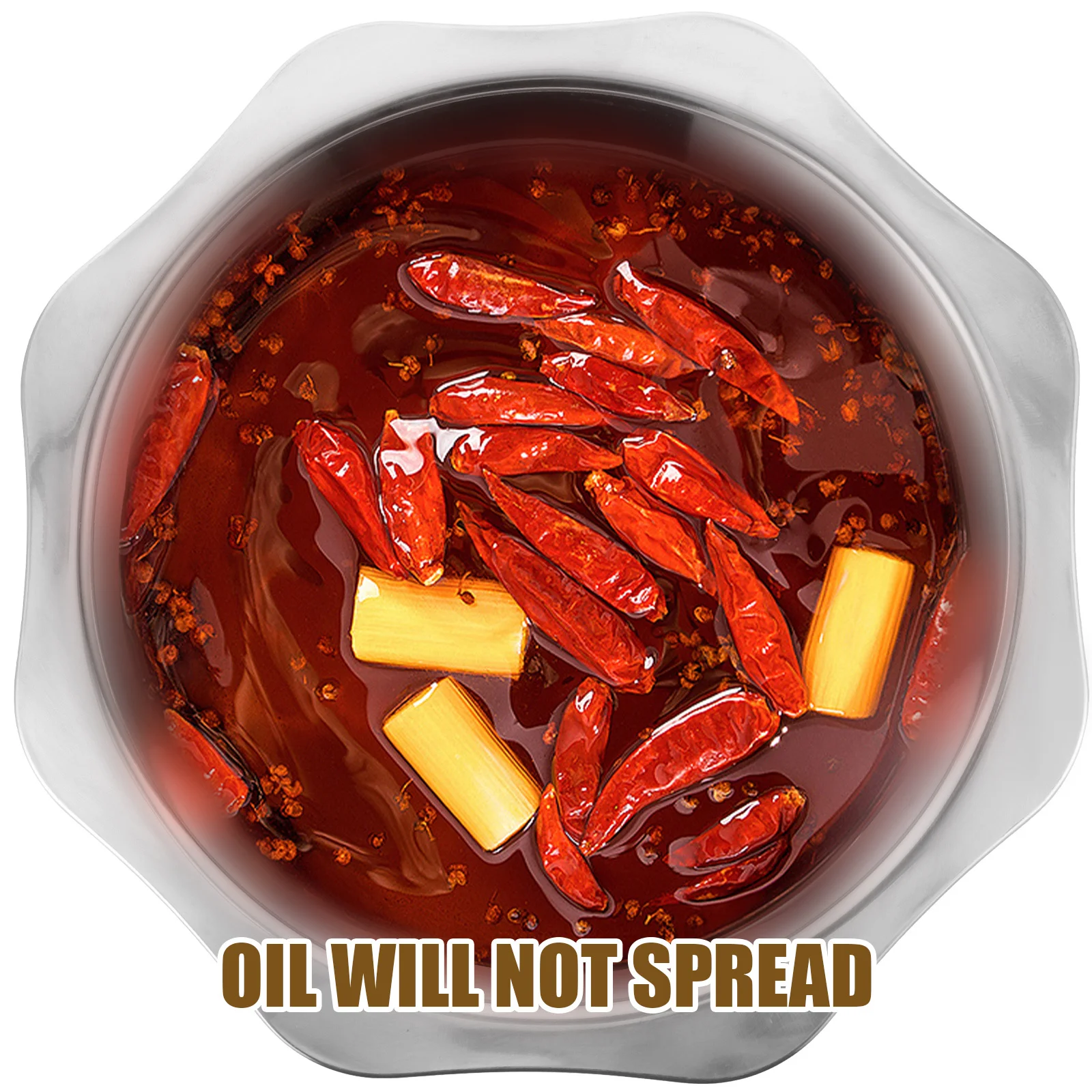 

Stainless Steel Dry Multi-Function Cooking Pan Large Size For Family Hot Pot Restaurant Round Bottom Fast Heating Kitchen