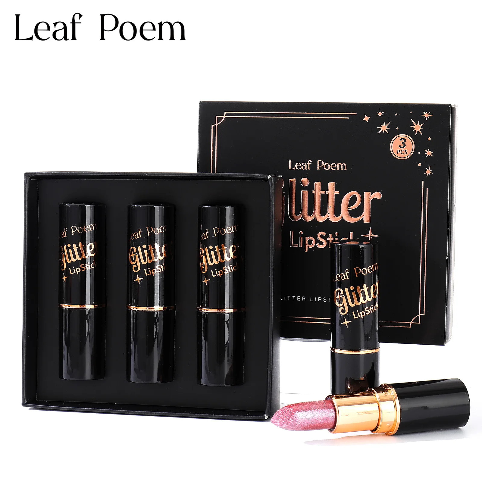 مجموعة ملمع شفاه لامع ماسي لامع لؤلؤي لامع مرطب ملابس طويلة مقاومة للماء ثلاثية الأبعاد متألقة للحفلات مجموعة هدايا أحمر الشفاه