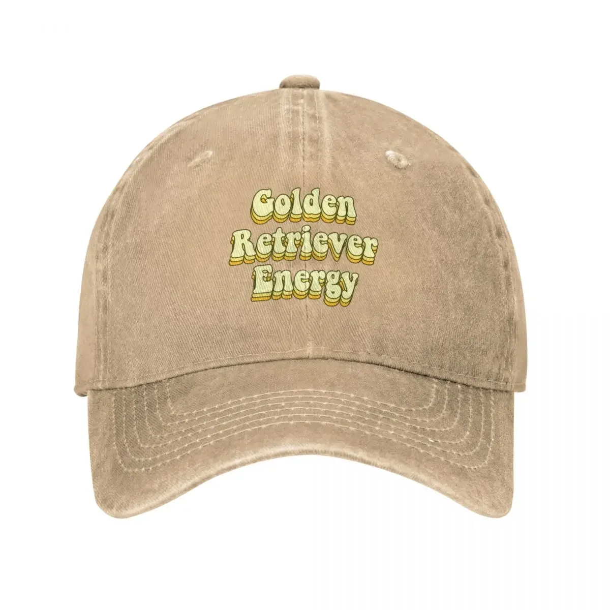 Golden Retriever Energy Baseball Cap Sunscreen fishing hat Hats Man Women's