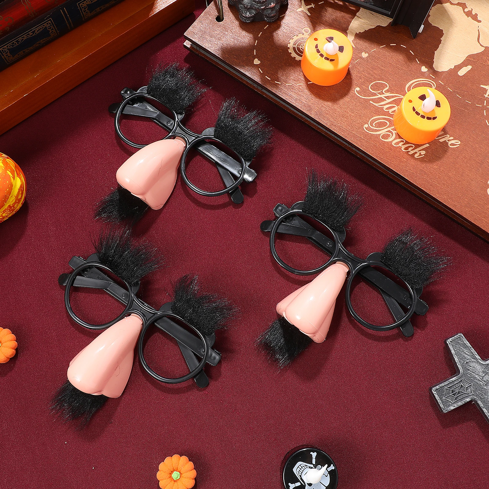 12 個のメガネハロウィングルーチョファジーノーズメガネクラシックパーティーコスチュームノベルティ
