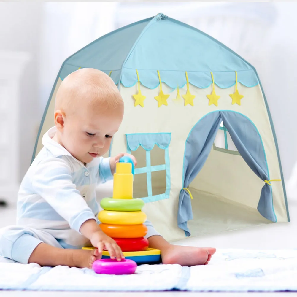 Children's Tent Indoor Outdoor Games Garden Tipi Princess Castle Folding Cubby Toys Tents Enfant Room House Teepee Playhouse