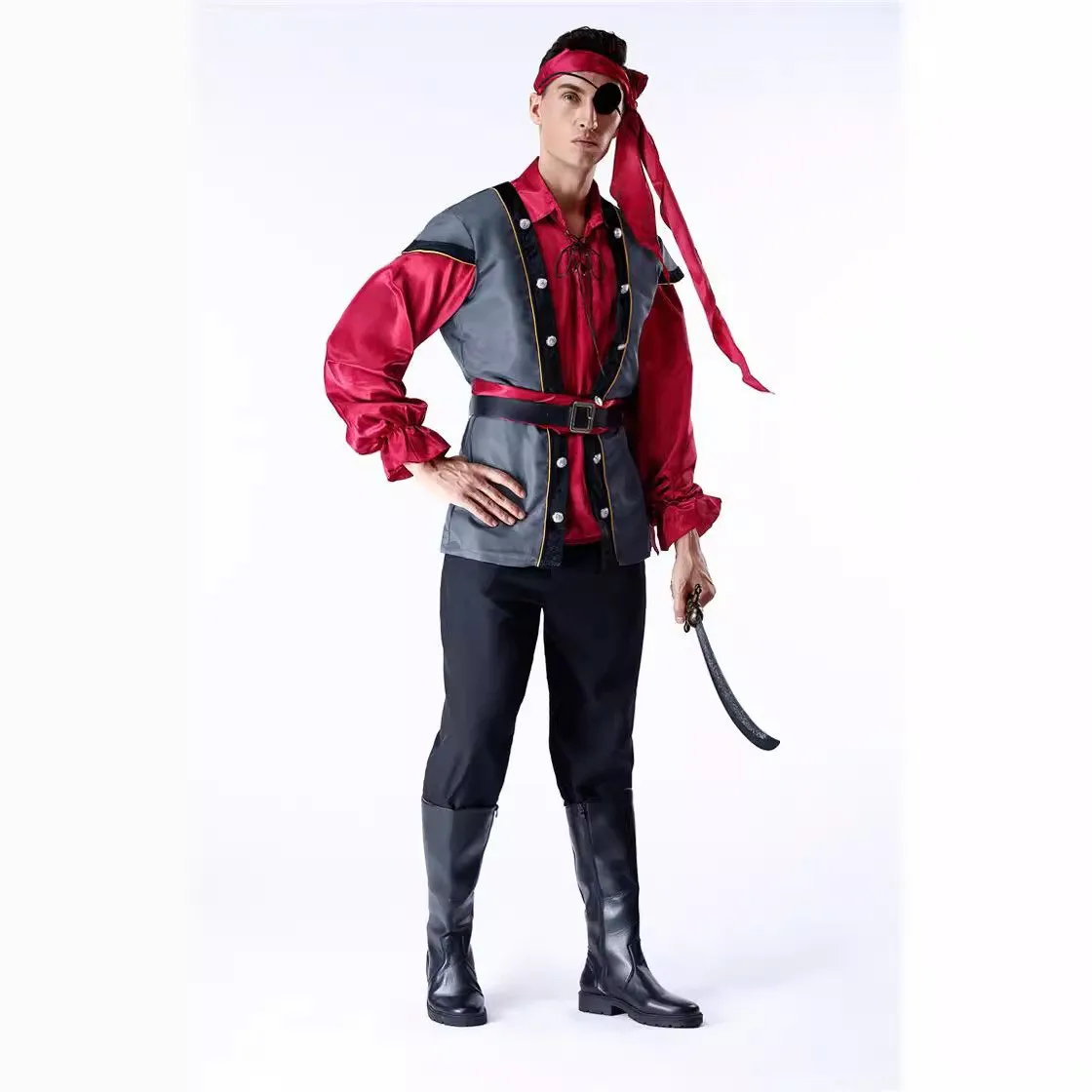 أزياء الهالوين الاسمية الكاريبي النساء القراصنة الزي الكبار جا سبارو زوجين الملابس العرقية المرحلة زي المرأة Faion