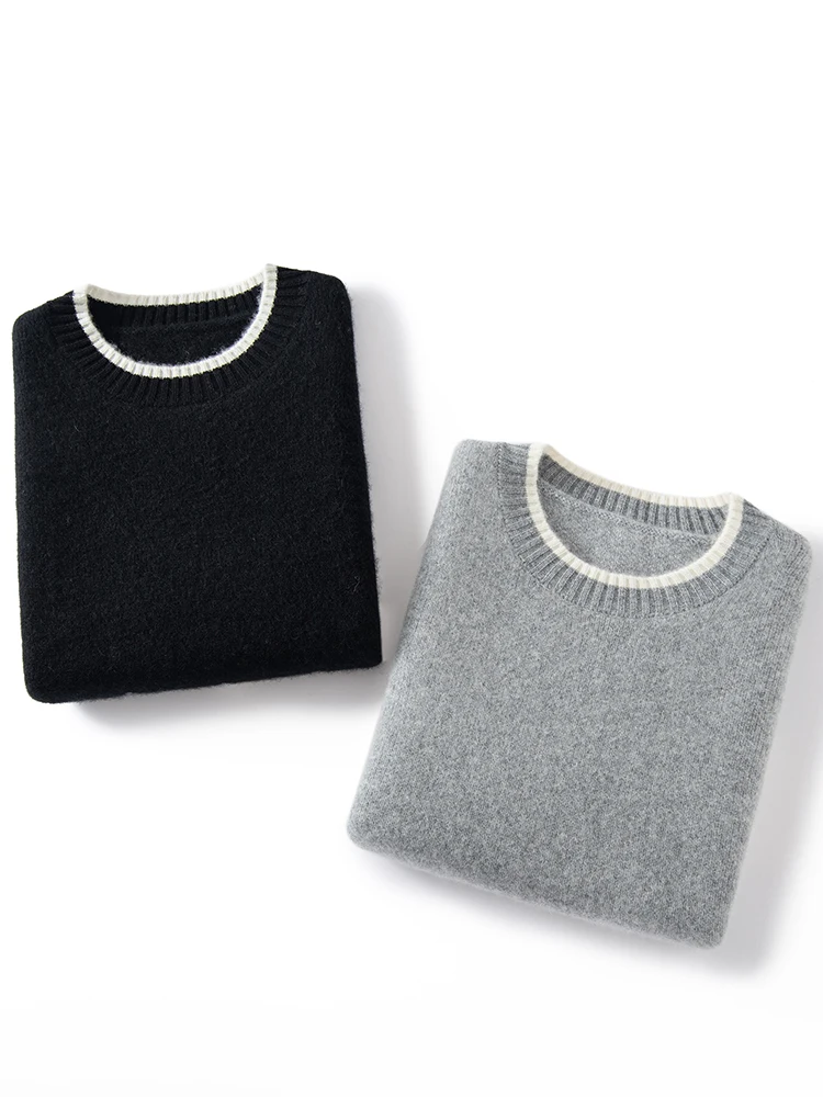 Damski sweter z kaszmiru 100%, wzór argyle, dekolt okrągły, kamizelka, pulower, styl art retro preppy, dzianina kaszmirowa, jesienno-zimowe topy bez rękawów.