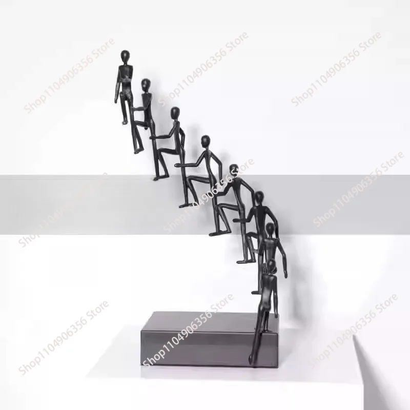 Minimalist light luxury art figure sculpture ornaments model room sales office home living room desktop soft decorations