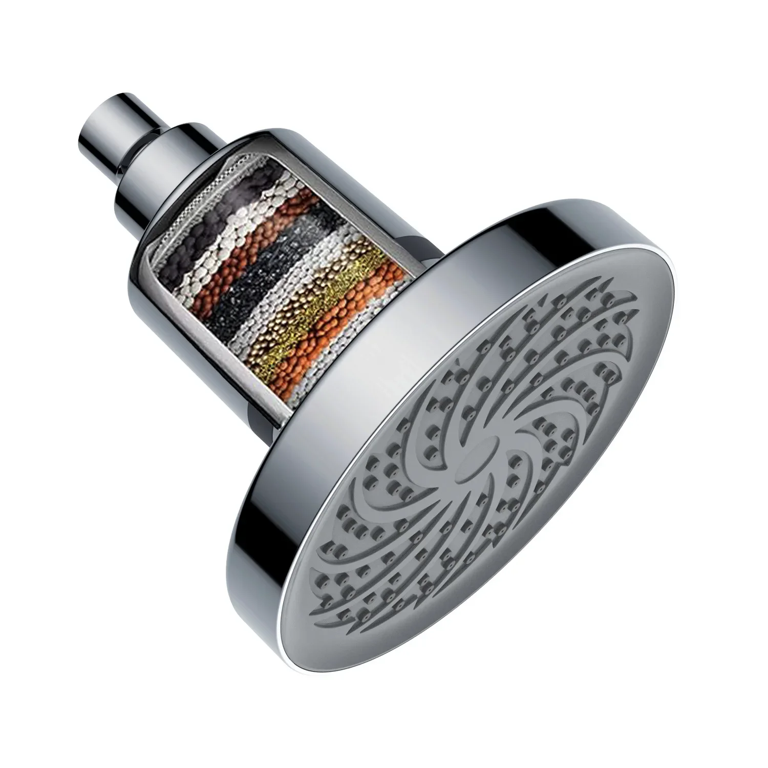 

6-inch American Concealed Top Spray Electroplated Nozzle Pressurized Shower Top Spray Round Bathroom Shower Head Shower Head