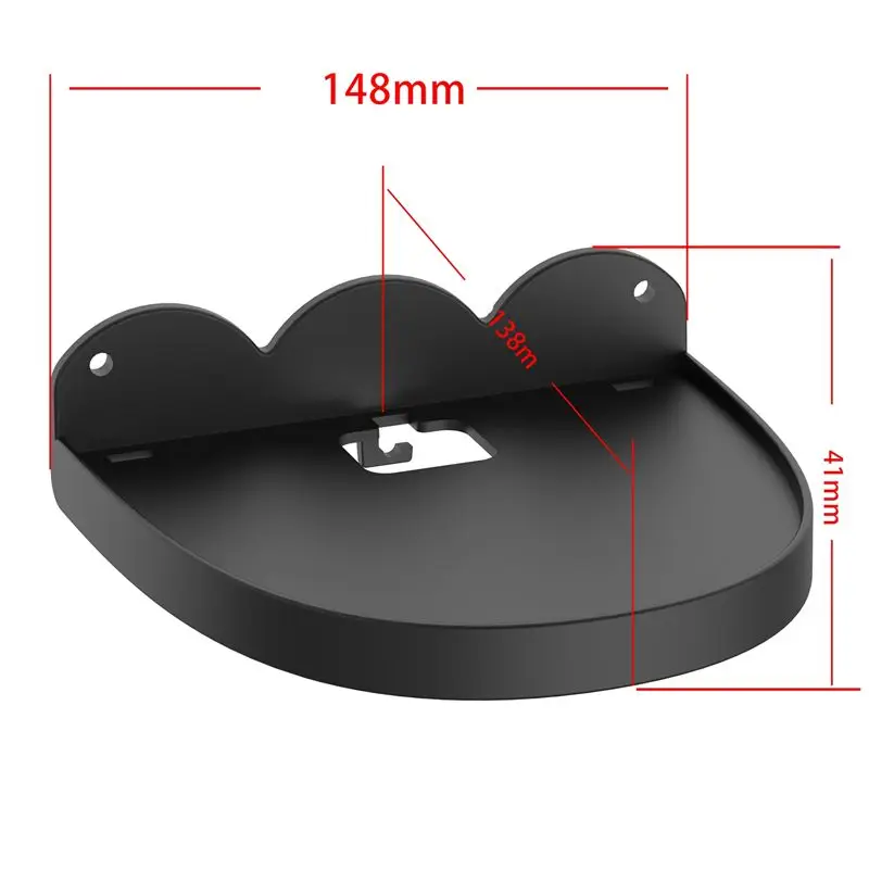 【A89Z~】 Wall Mounted Audio Support Bluetooth Speaker Holder Sound Box Stand Prevent Falling for Black