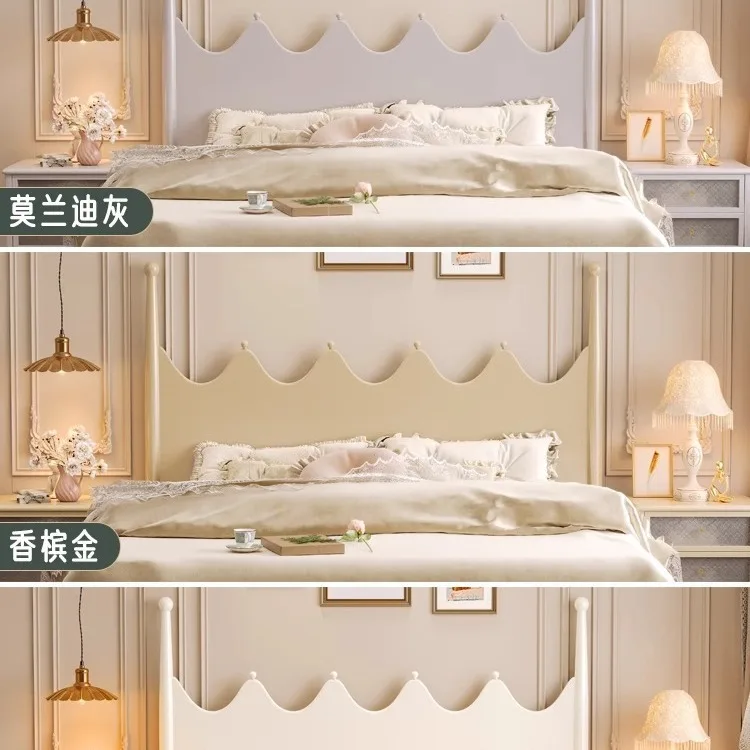 Letto francese leggero personalizzabile in legno massello