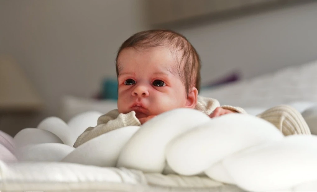 NPK 21'' Onvoltooide Ongeverfde Pop Onderdelen Limited Edition Bebe Reborn Oskar Door Olga Auer Blank Kit Soft Touch Levensecht Met COA